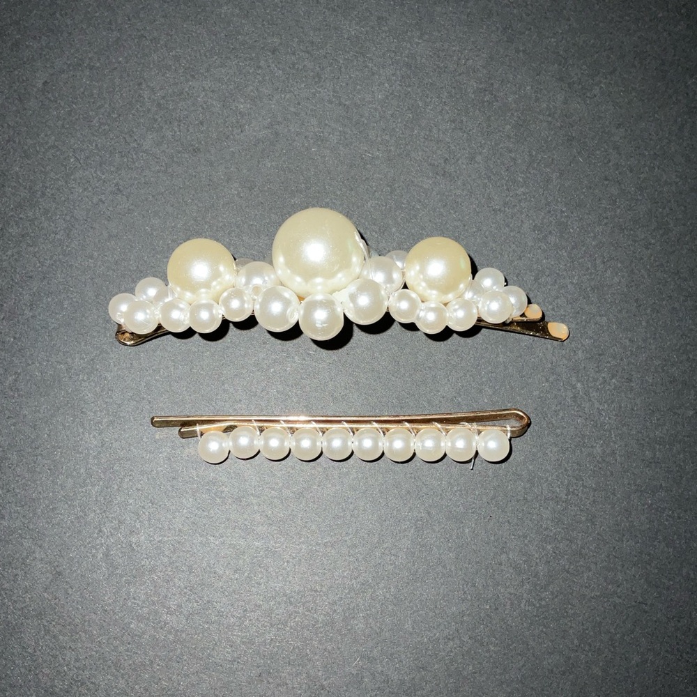 Nordstrom Elegant Pearl Hair Clip Set